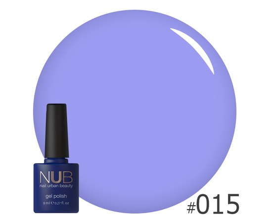 Изображение  Gel polish for nails NUB 8 ml No. 015, Volume (ml, g): 8, Color No.: 15