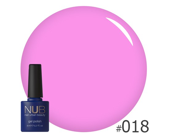 Изображение  Nail gel polish NUB 8 ml No. 018, Volume (ml, g): 8, Color No.: 18