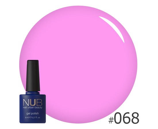 Изображение  Gel polish for nails NUB 8 ml № 068, Volume (ml, g): 8, Color No.: 68