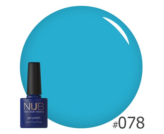 Изображение  Gel polish for nails NUB 8 ml № 078, Volume (ml, g): 8, Color No.: 78