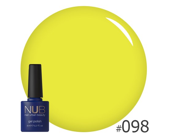 Изображение  Gel polish for nails NUB 8 ml № 098, Volume (ml, g): 8, Color No.: 98