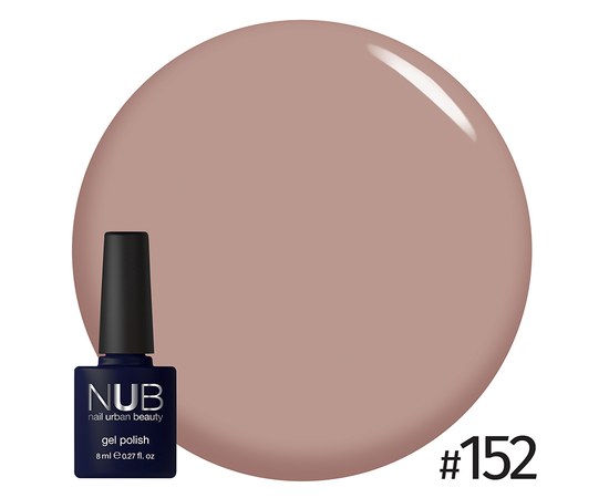 Изображение  Gel polish for nails NUB 8 ml № 152, Volume (ml, g): 8, Color No.: 152