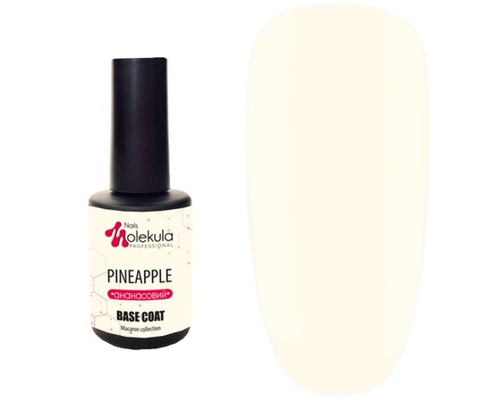 Изображение  Base for gel polish Nails Molekula Base Color 12 ml, Pineapple