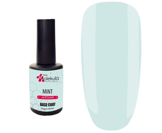 Изображение  Base for gel polish Nails Molekula Base Color 12 ml, Mint