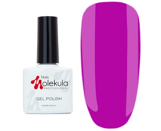 Изображение  Гель-лак для ногтей Nails Molekula Gel Polish 11 мл, № 046 Ярко фиолетовый, Объем (мл, г): 11, Цвет №: 46