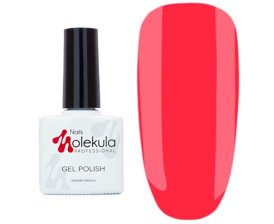 Изображение  Nails Molekula Gel Polish 11 ml, № 096 Coral neon pink, Volume (ml, g): 11, Color No.: 96