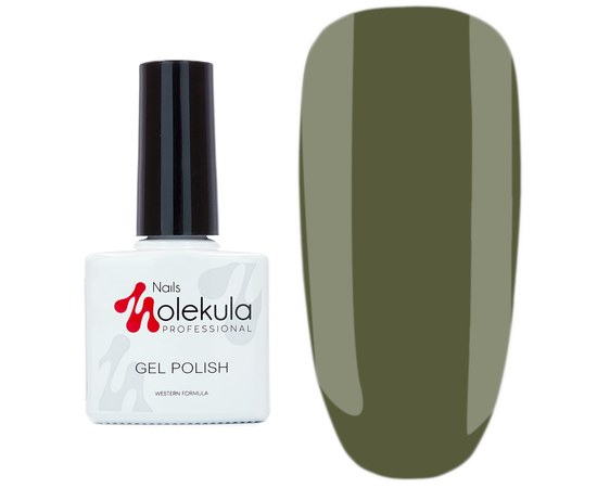 Изображение  Гель-лак для ногтей Nails Molekula Gel Polish 11 мл, № 133 Темно оливковый, Объем (мл, г): 11, Цвет №: 133