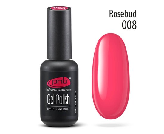 Изображение  Gel polish for nails PNB Gel Polish 8 ml, № 008, Volume (ml, g): 8, Color No.: 8