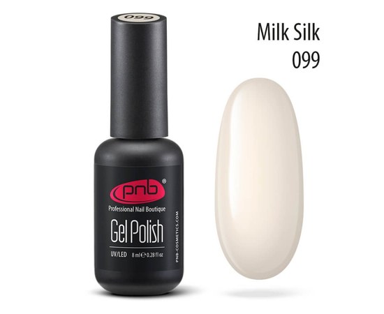 Изображение  Gel polish for nails PNB Gel Polish 8 ml, № 099, Volume (ml, g): 8, Color No.: 99