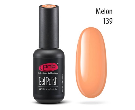 Изображение  Gel polish for nails PNB Gel Polish 8 ml, № 139, Volume (ml, g): 8, Color No.: 139