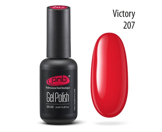 Изображение  Gel polish for nails PNB Gel Polish 8 ml, № 207, Volume (ml, g): 8, Color No.: 207