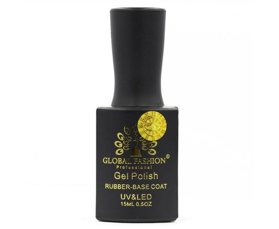 Изображение  Base for gel polish Global Fashion 15 ml Rubber Base Coat