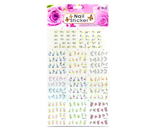 Изображение  Nail Art Stickers Nail Sticker – BLE1104 - BLE1114