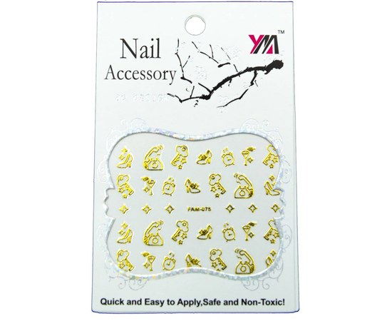 Изображение  Наклейки для дизайна ногтей Nail Accessory — FAM-075