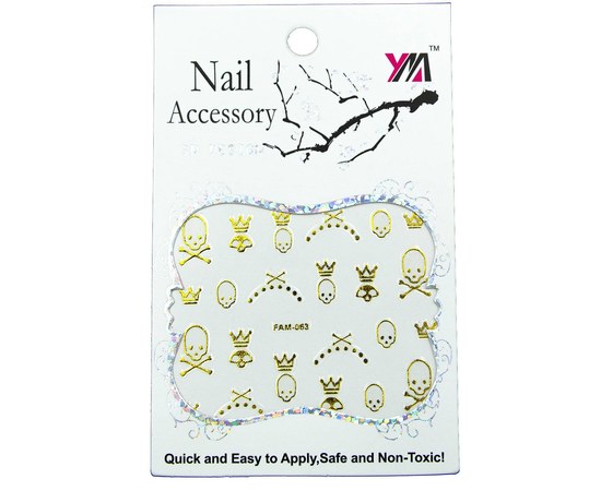 Изображение  Наклейки для дизайна ногтей Nail Accessory — FAM-063