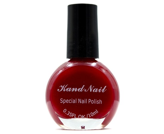 Изображение  Paint for stamping for nails Kand Nail 10 ml – Red