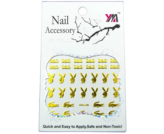 Изображение  Наклейки для дизайна ногтей Nail Accessory — FAM-046