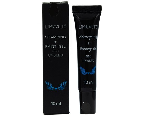 Изображение  Lilly Beaute stamping paint 10 ml, Black 02