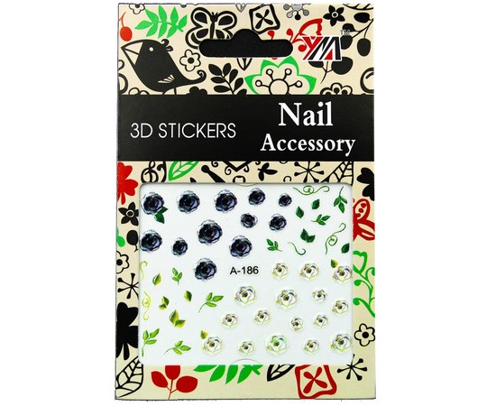 Изображение  Наклейки 3D для дизайна ногтей Nail Accessory — A-186