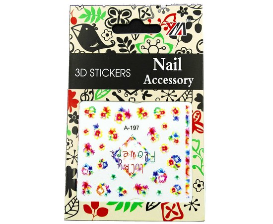 Изображение  Nail Accessory 3D Nail Art Stickers – A-197
