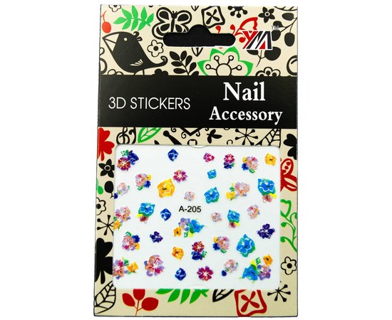 Зображення  Наклейки 3D для дизайну нігтів Nail Accessory — A-231