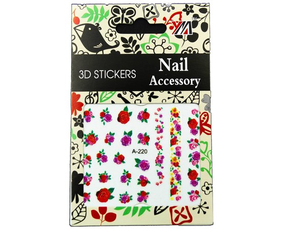 Изображение  Nail Accessory 3D Stickers – A-220
