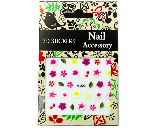 Изображение  Наклейки 3D для дизайна ногтей Nail Accessory — A-223