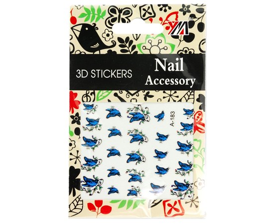 Изображение  Nail Accessory 3D Nail Art Stickers – A-185