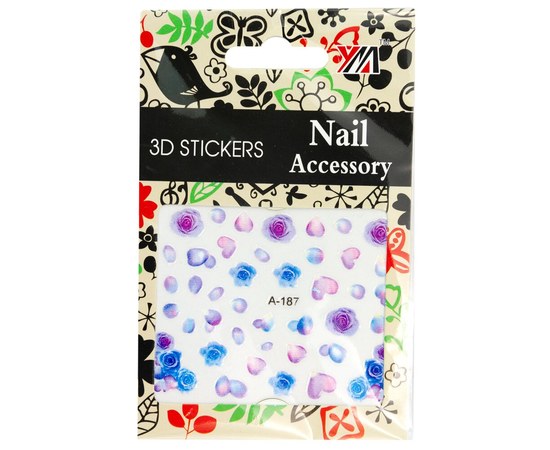 Изображение  3D Nail Art Stickers Nail Accessory – A-187