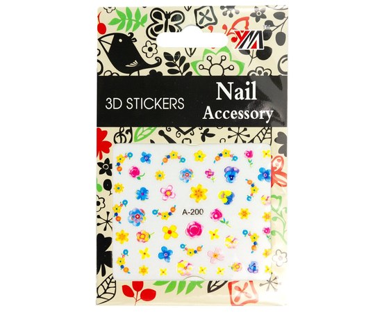 Изображение  Nail Accessory 3D Stickers – A-200