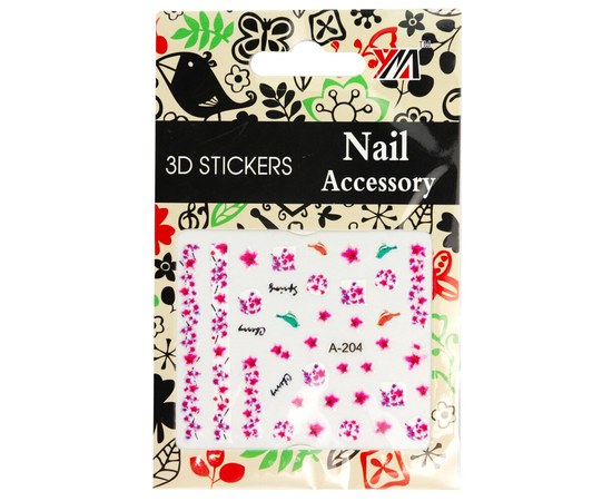 Изображение  Nail Accessory 3D Stickers – A-204