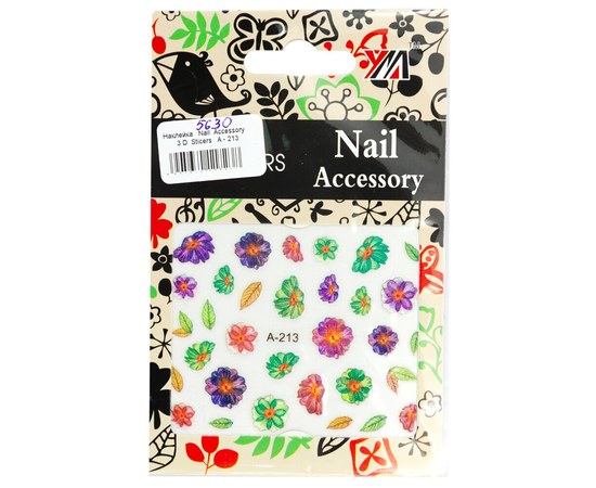 Изображение  3D Nail Art Stickers Nail Accessory – A-213