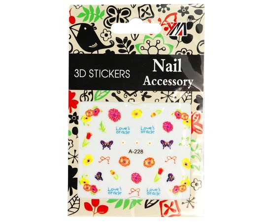 Изображение  3D Nail Art Stickers Nail Accessory – A-228