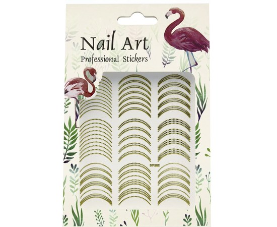 Зображення  Наклейки для дизайну нігтів Nail Art Professional Stickers DP 302