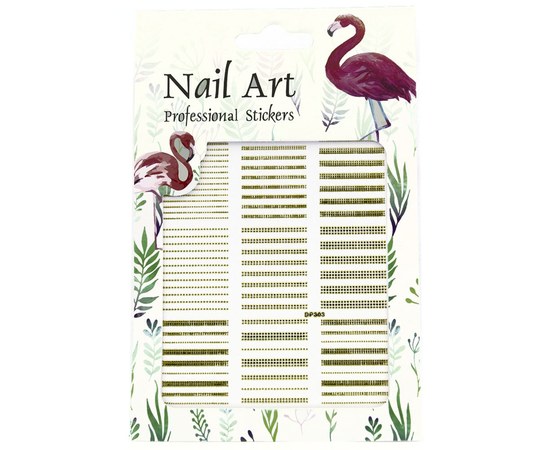Изображение  Наклейки для дизайна ногтей Nail Art Professional Stickers DP 303