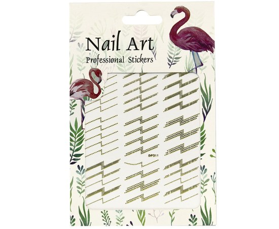 Зображення  Наклейки для дизайну нігтів Nail Art Professional Stickers DP 311
