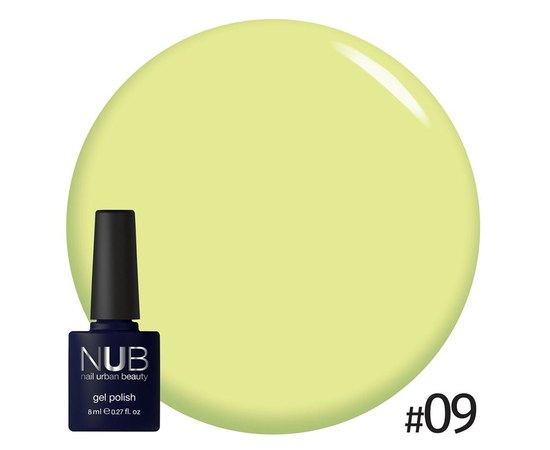Изображение  Nail gel polish NUB 8 ml No. 009, Volume (ml, g): 8, Color No.: 9
