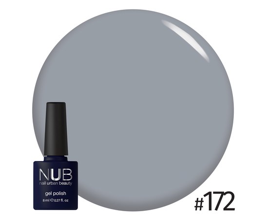 Изображение  Gel polish for nails NUB 8 ml № 172, Volume (ml, g): 8, Color No.: 172