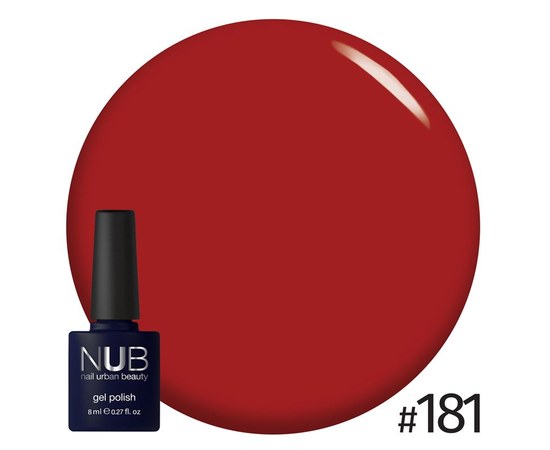 Изображение  Gel polish for nails NUB 8 ml № 181, Volume (ml, g): 8, Color No.: 181