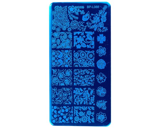 Изображение  Metal stamping plate Lilly Beaute 12 x 6 cm BP-L066