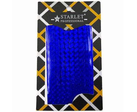Изображение  Полоски для декора ногтей битое стекло Starlet Professional — Синие