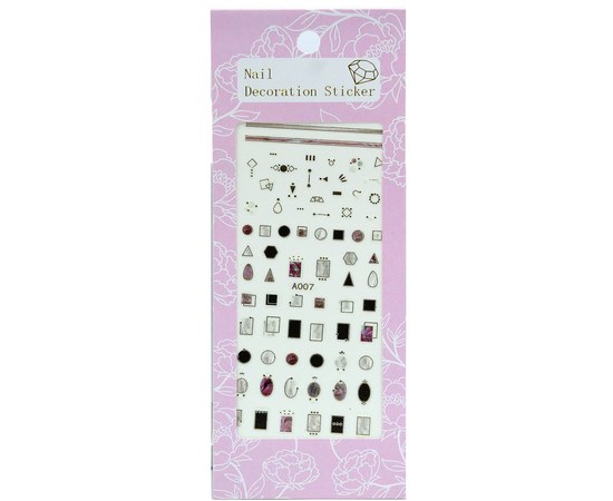 Зображення  Наклейки для манікюру Nail Decorations Sticker — A035