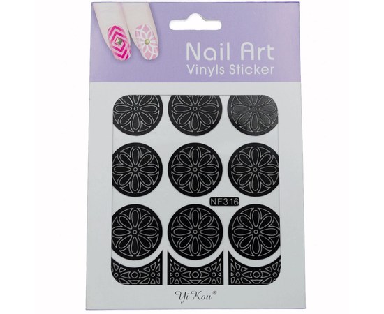 Изображение  Stencil for manicure Nail Art Vinyls Sticker – NF-316