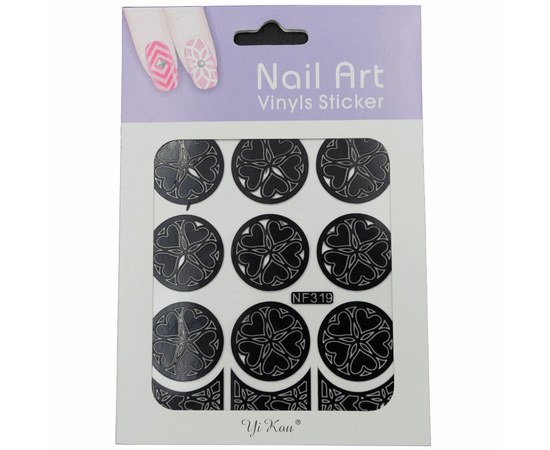 Изображение  Stencil for manicure Nail Art Vinyls Sticker – NF-319