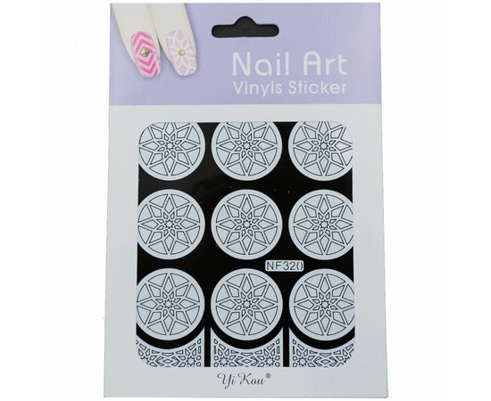 Изображение  Stencil for manicure Nail Art Vinyls Sticker – NF-320