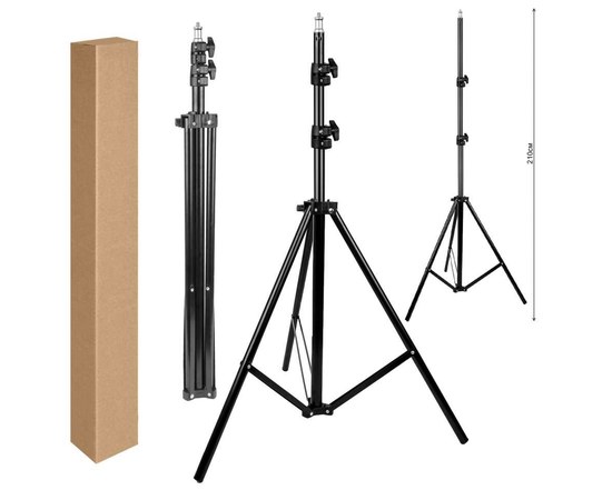 Изображение  Tripod foldable for ring lamp 67-210 cm