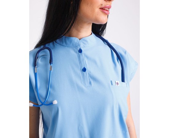Изображение 2 Medical women's suit Sydney light blue s. 50, "WHITE COAT" 497-333-677, Size: 50, Color: blue light