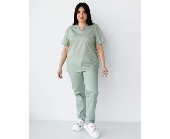 Изображение  Medical women's suit Topaz pistachio +SIZE s. 60, "WHITE COAT" 492-396-705, Size: 60, Color: pistachio