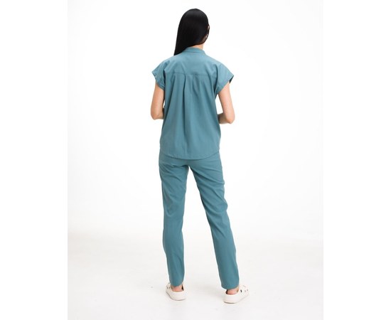 Изображение 2 Medical women's suit Sydney azure-gray s. 50, "WHITE COAT" 497-428-677, Size: 50, Color: azure gray