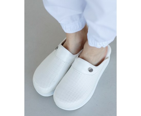 Зображення  Взуття медичне жіноче сабо Pearly White з підошвою AirMax р. 41, "БІЛИЙ ХАЛАТ" 149-324-791, Розмір: 41, Колір: pearly white